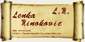Lenka Minoković vizit kartica